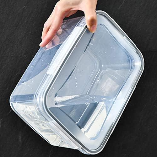 Produce Saver Box, Storage Containers, Transparent Fruit Vegetable Storage Container, Drain Storage Basket Box, Multifunctional Draining Crisper for Veggie Berry Salad Lettuce (3300ML)