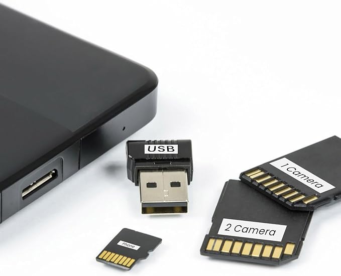 Label KINGDOM TZe-211 6mm Label Maker Tape Replacement for Brother TZe211 TZe TZ Tape 6mm 0.23 Laminated White 1/4 Inch Compatible with Brother P Touch PT-D210 PT-D220 PT-H110 PT-D400, 6-Pack