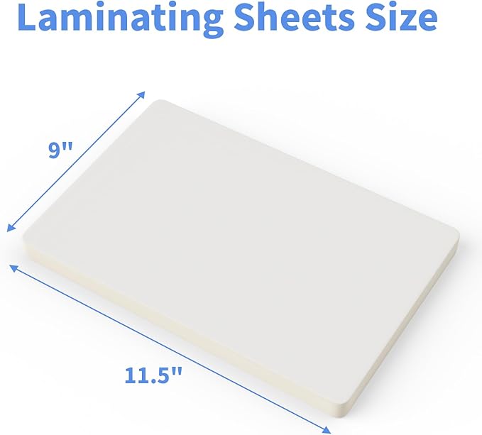 Thermal Laminating Pouches, FungLam Clear Laminating Sheets, 3 Mil Thickness Thermal Laminating Sheets, 9×11.5 Inch Laminator Sheets for Laminators, Clear Plastic Letter Size Sheets, 500 Pack.