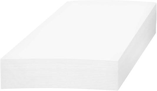 A5 Premium White Cardstock | For Copy, Printing, Writing | 5.83" x 8.27" inches (148 x 210 mm - Half of A4) | Full ream of 100 Sheets | 80lb