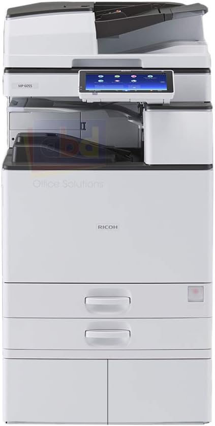 Refurbished Ricoh Aficio MP 5055 Tabloid/Ledger-Size Monochrome Laser Multifunction Copier - 50ppm, Copy, Print, Scan, Auto Duplex, Network, 1200x1200 dpi, 2 Trays, Stand