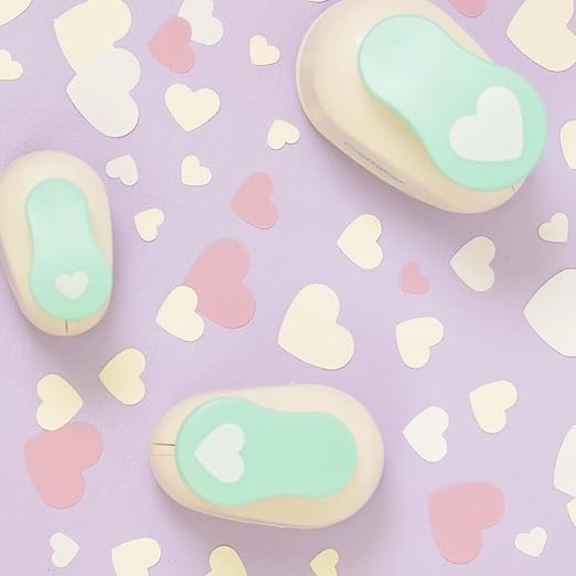 Craftelier - 3/8 Inch Heart Hole Punch with Lever Press | Hole Puncher for Paper Crafts | Heart Punch for Scrapbooking, DIY Cards & Journals | Hole Puncher for Paper & Cardstock.