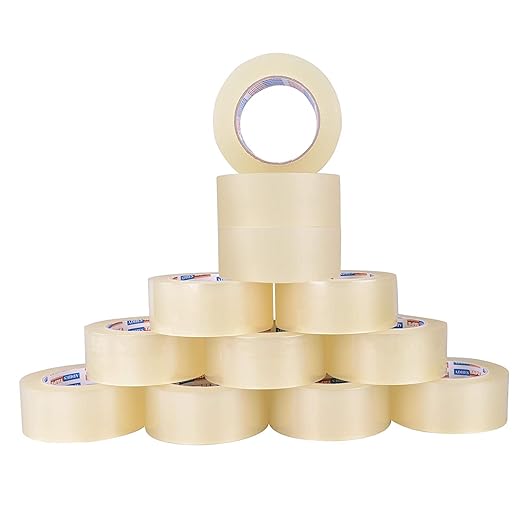 ADHES Packing Tape Shipping Tape Packaging Tape for Moving Boxes,1.88 Inch x 100 Yards x 2.7 Mil, 60 Rolls
