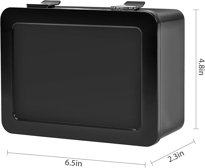 ALCYON Battery Organizer Storage Box, Garage Case Holder for 24* AA, 30* AAA Batteries (Bag Not Include Batteries Pack)-Black