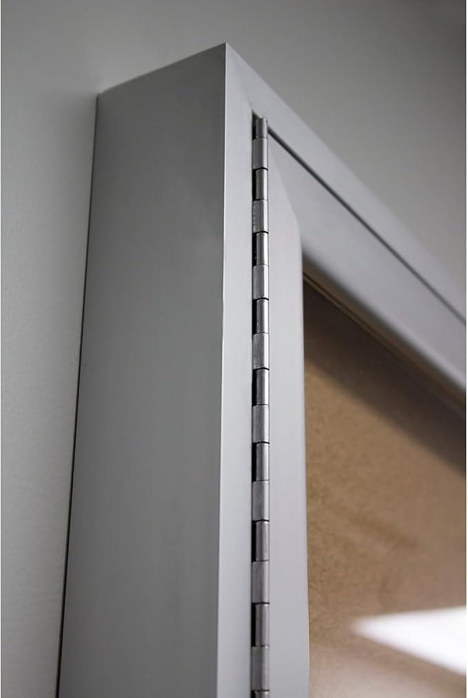 Ghent 48" x 60" 2-Door indoor Enclosed Bulletin Board , Shatter Resistant, with Lock, Satin Aluminum Frame - Natural Cork (PA245K) Made in the USA