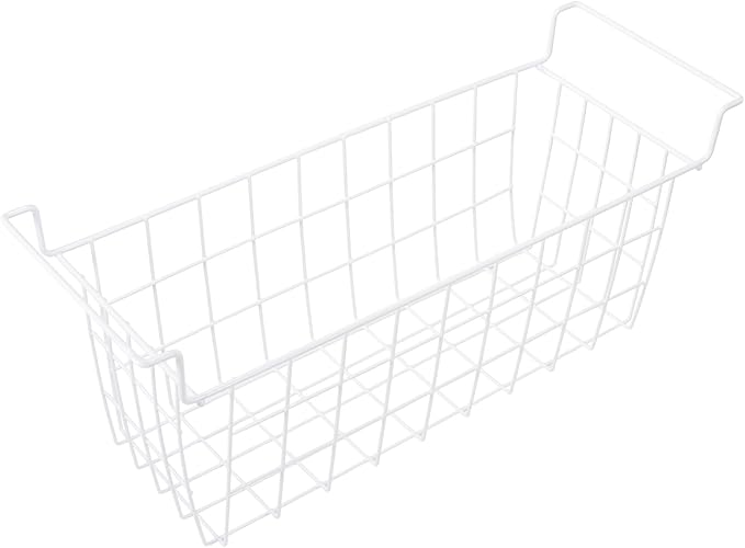 Chest Freezer Baskets 20.5 Inch, Chest Freezer Organizer Bins Metal Wire Storage Baskets with Hanging Handles for Deep Freezer, Set of 2