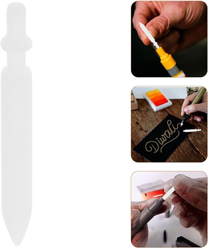 EXCEART Acrylic Paint Marker Replacement Nibs - 20pcs 0.7mm Tips for Permanent Markers, Refillable Painting Pens