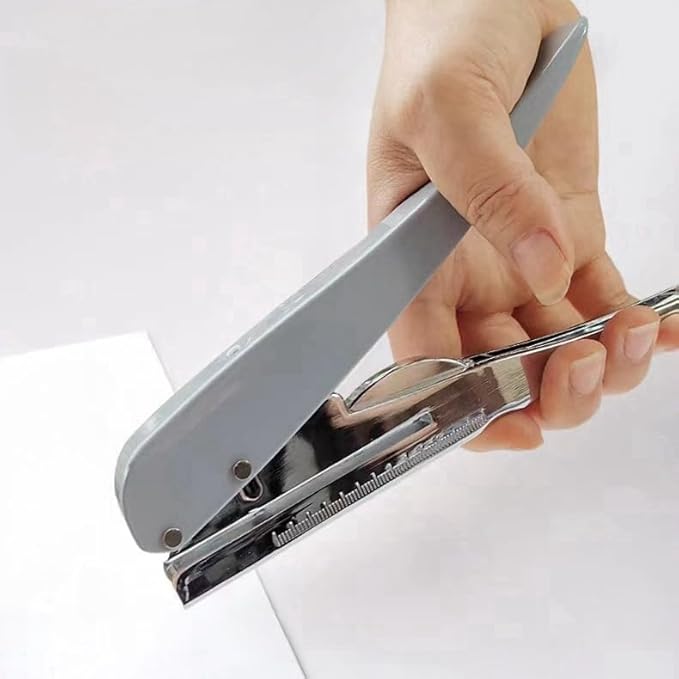 Hole Punch, Heavy Duty Hole Puncher Single Handheld Paper Puncher Small Hole Puncher Paper Punch One Hole Punch for Crafts Cards Paper Tags Scrapbook-5/16 inch (8mm)