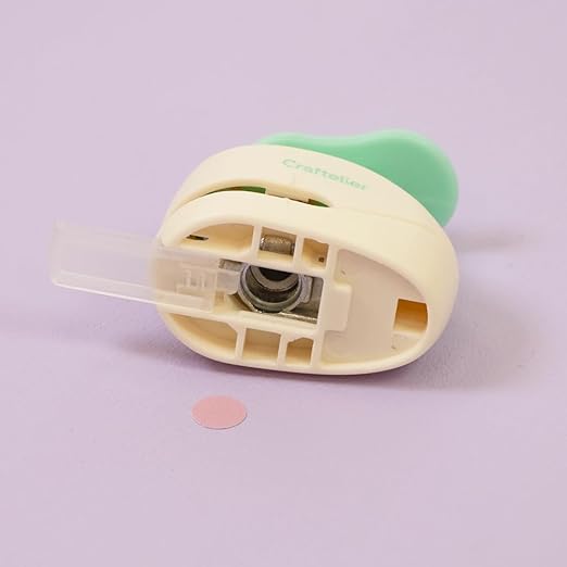 Craftelier - 3/8 Inch Circle Punch with Lever Press | Shape Hole Puncher for Paper Crafts | Round Hole Punch to Create Scrapbooks, DIY Cards & Journals | Mini Hole Punch for Paper & Cardstock.