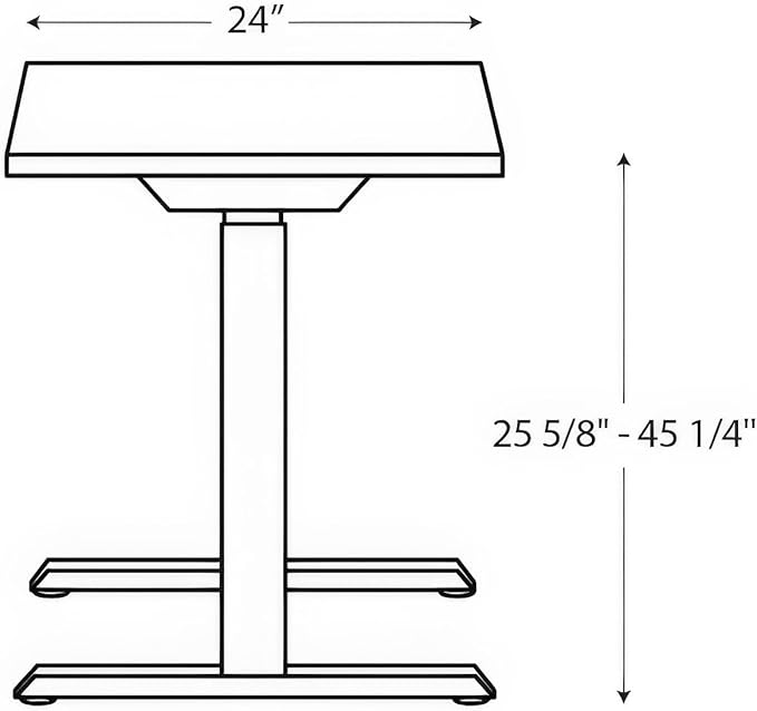 HON Coze Electric Standing Desk Adjustable Height, Coordinate Height Adjustable Desk, 48", White Top, White Base