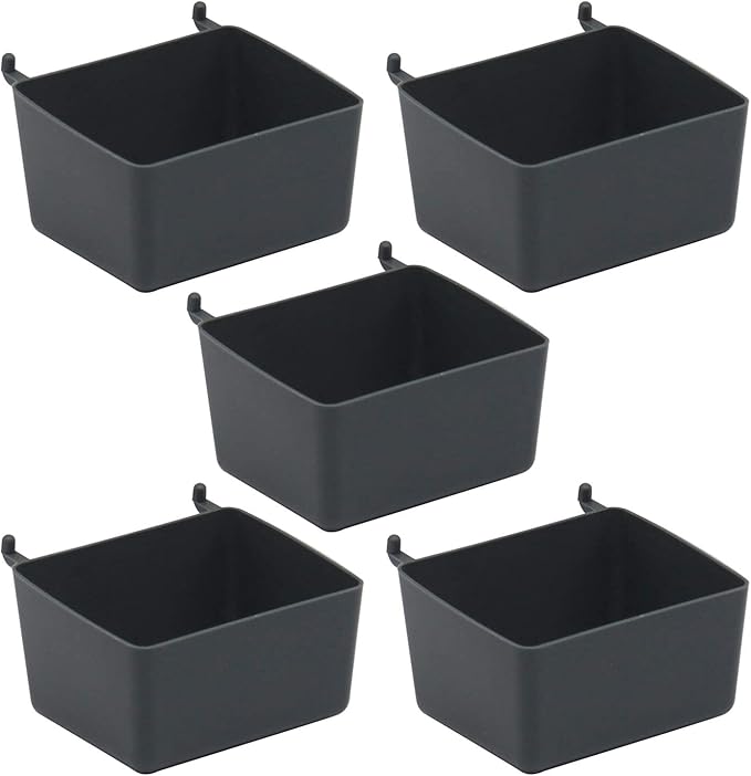 114 pcs Pegboard Hooks Assortment with Metal Hooks Sets, Pegboard Bins, Peg Locks for Organizing Storage System Tools