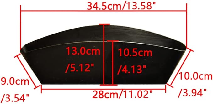 Riloer 2 Pcs Car Seat Pockets Plastic Car Console Side Organizer, Sturdy Leather Car Gap Filler, Pocket Black Drop Catcher Pocket Between Seat Console