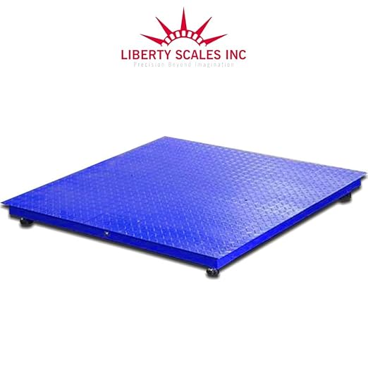 Liberty LS-700-4X6 Heavy Duty General Purpose Floor Scale | 48" x 72" | Capacity of 1000 lbs x 0.2 lb + Blue