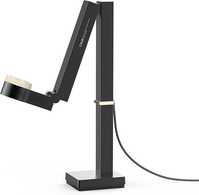 CZUR Fancy Pro 8MP USB Document Camera for Teacher, 4K Webcam with Microphone and LED Light, Up to 60fps, Auto Focus, for Remote Teaching, Live Streaming, Web Conference, for Mac and Windows