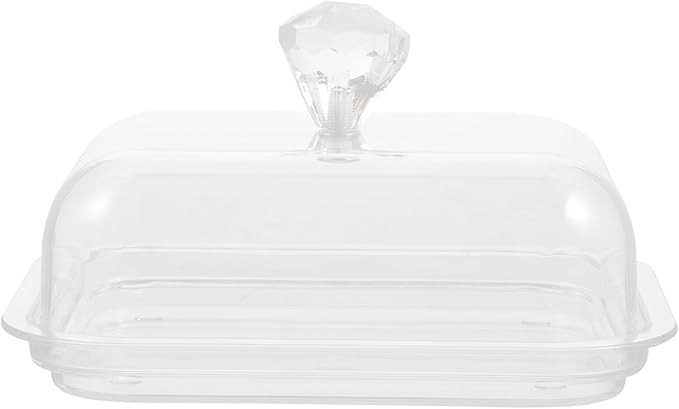 IMIKEYA Practical Butter Holder with Lid for Home and Restaurant Covered Butter Box Keeps Freshness Safe Food Storage Container Desserts Snacks Easy to Clean Small