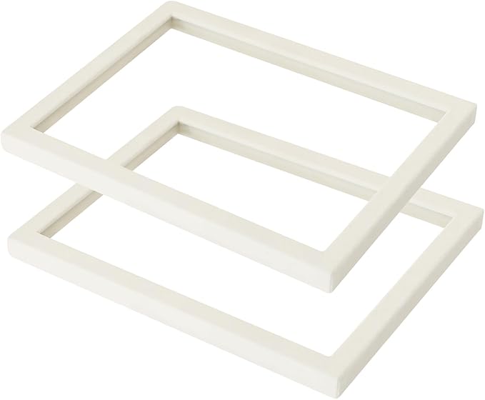 Coward 2Pcs Beige Velvet Glass Lid for the Trays Can Use if Needed