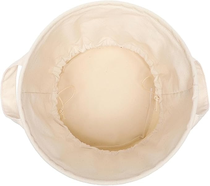 Foldable Storage Bins with Lids Cotton Canvas Rectangular Storage Box Ideal for Organization Lightweight and Durable (10.24 x 10.04)