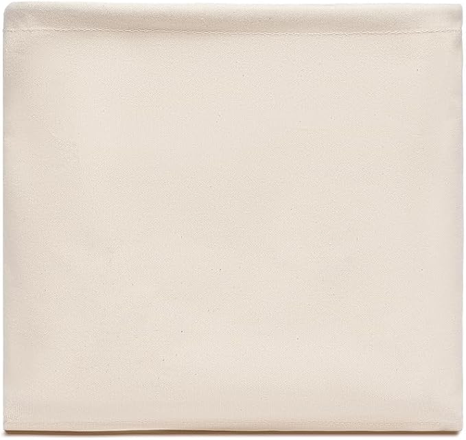 Foldable Storage Bins with Lids Cotton Canvas Rectangular Storage Box Ideal for Organization Lightweight and Durable (13.78 x 9.45 x 9.45)