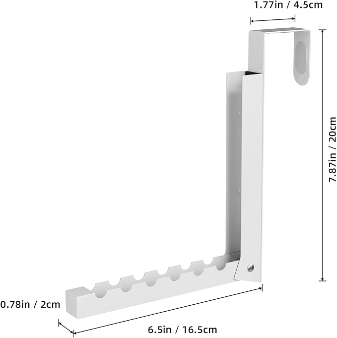 Over The Door Hanger Folding Clothes Drying Rack, Folding Hanging Coat Rack for Indoor Laundry Room Compact Small Space Foldable Portable Clothing Hanger Hook Collapsible- 4 Pack(White)