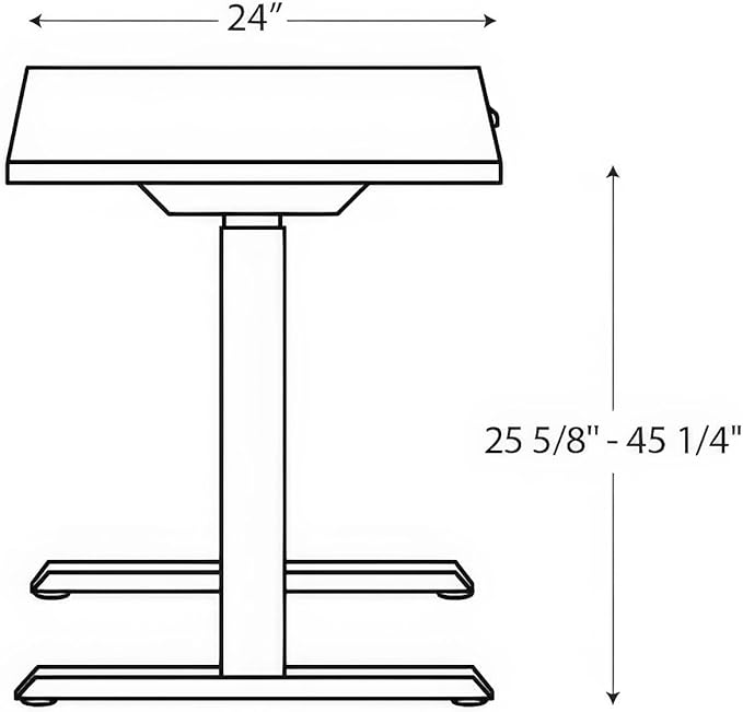 HON Coze Electric Standing Desk Adjustable Height, Coordinate Height Adjustable Desk, 54", Walnut Top, White Base
