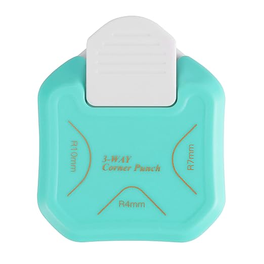 MyArTool 3 Way Corner Rounder Punch, 4mm, 7mm, 10mm 3 in 1 Corner Cutter for Paper Crafts, DIY Projects, Laminate, Photo Corner, Card Making and Scrapbooking