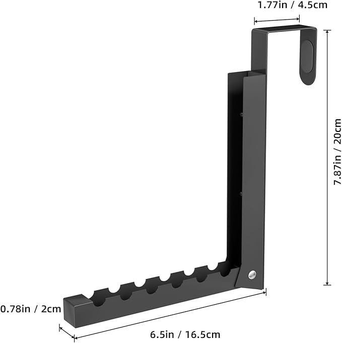 Over The Door Hanger Folding Clothes Drying Rack, Folding Hanging Coat Rack for Indoor Laundry Room Compact Small Space Foldable Portable Clothing Hanger Hook Collapsible- 2 Pack(Black)
