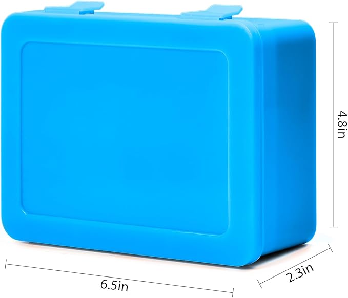 Battery Organizer Storage Box, Garage Case Holder for 24* AA, 30* AAA Batteries (Bag Not Include Batteries Pack) (blue)
