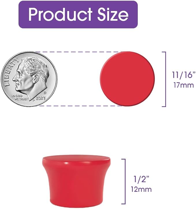 Extra Strong Magnets for Whiteboard, Glassboard and Fridge (Purple, 8 Pack, Small). N54 Neodymium Rare Earth Heavy Duty Magnets for Home and Office Supplies.