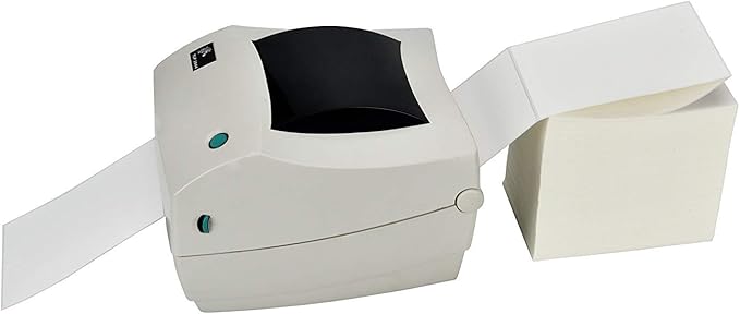 MFLABEL Fanfold 4" x 6" Direct Thermal Labels White Perforated Shipping Labels (15 Stacks)