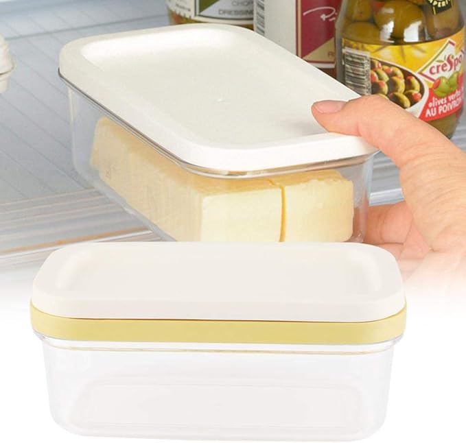 Fdit Butter Box Cheese Container Keeper With Cutting Net Food Storage Box Kitchen