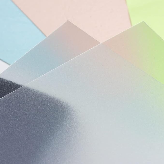 Rayson Frosted Binding Covers - 10 mil Polypropylene (PP) Matte Finish, 8.5" × 11", Durable Un-Punched Plastic Binding Covers, 50/Pack (PP2550MT)