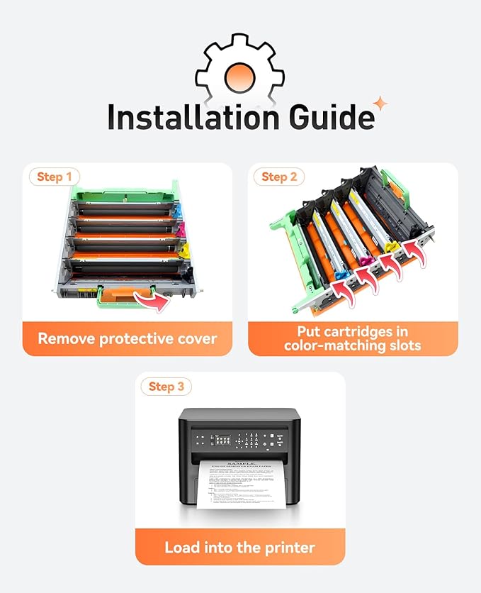 DR431CL Drum Unit Printer High Yield Replacement for Brother DR-431CL Imaging Drum Compatible with HL-L8360CDW MFC-L8900CDW MFC-L8690CDW HL-L8260CDW MFC-L8610CDW MFC-L8905CDW MFC-L9570CDW HL-L8360CDWT