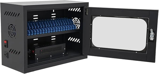 20-Device Charging Station, 200W USB Cell Phone Charge Stations, Tabletop Wall-Mount Charging Cabinet for for ＜8'' Size Cellphones & Tablet Computers