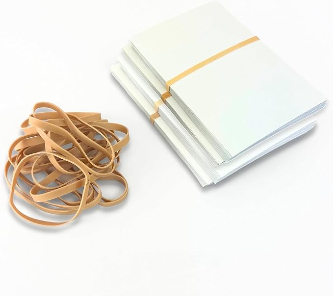 Upgrade Office Supply Rubber Bands, Size 64 (3-1/2 x 1/4), 80 Bands, 1/4 lb, 3-Pack, USA