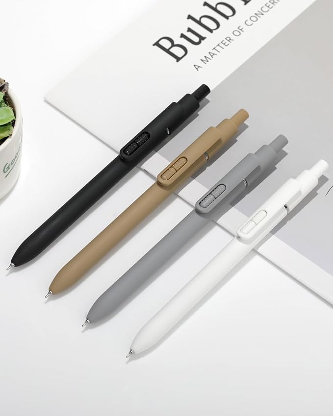 Ballpoint Pen Black Ink, 8 PCS 1.0mm Medium Point Retractable Pen, High-end Long Lasting Smooth Writing Bullet Ball Point Pen, Home Office Supplies for Kids Adults