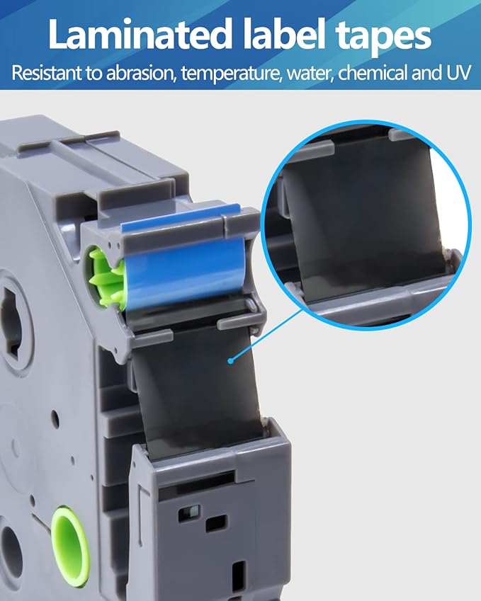 Weemay Compatible 3 Pack TZe-541 Replacement for Brother P-Touch Label Tape 18mm 0.7 Black on Blue 3/4 TZe TZ Tape TZ-541 TZ541 TZe541 for PT-D400AD PT-D610BT PT-D600 PT-D410 Printer, 0.7" x 26.2'