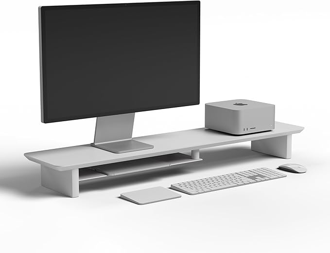 desk monitor stand (All　White, Large)