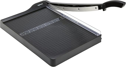 Amazon Basics Paper Trimmer Cutter for Office and Crafts, Heavy-Duty, Portable Paper Slicer, 15-Inch, 10-Sheet Cardstock