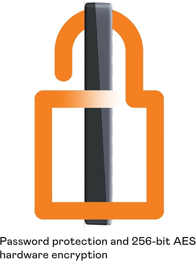 WD 5TB My Passport Portable Hard Drive, Works with USB-C and USB-A, Windows PC, Mac, Chromebook, Gaming Consoles, and Mobile Devices, Backup Software and Password Protection - WDBRMD0050BGY-WESN