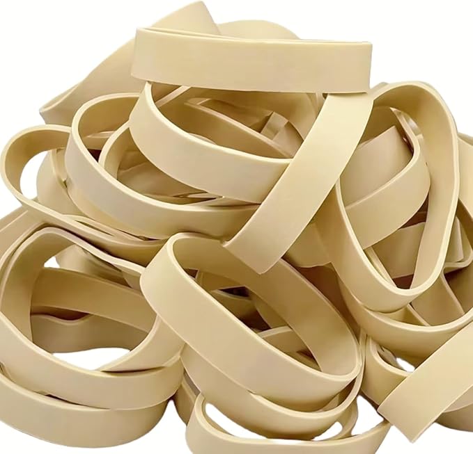 3-1/2" x 1/2'' - Size #84 - Rubber Band Depot - Wide Bands - Everyday Rubber Bands, Business Bands - Approximately 160 Per Bag - 1 Pound Bag