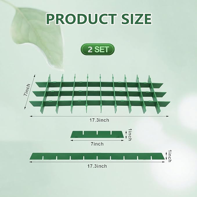 2 Sets Freeze Dryer Tray Dividers Medium, Freeze Dryer Accessories for Harvest Right, Non-Stick Dividers for Fruits, Vegetables, Meals(Green)