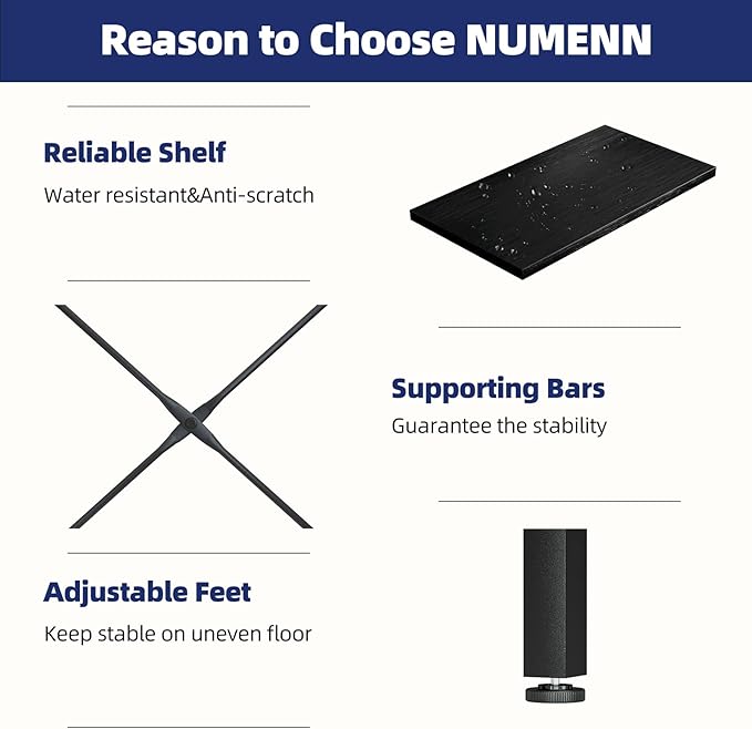 NUMENN Triple Column 5 Tier Bookshelf, Bookcase with 14 Open Display Shelves, Adjustable Rustic Industrial Style Book Shelves, Modern Bookshelves for Bedroom, Living Room and Home Office, Black