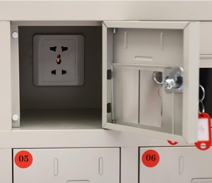 6 Slot Cellphone Charging Station Cell Phone Locker Cellphone Storage Cabinet, for Office Classroom