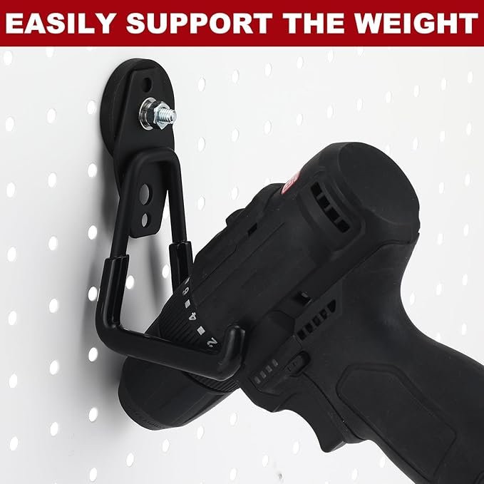 Landhoow Large Magnetic Hooks Heavy Duty Garage Magnet Hooks Strong Storage Utility Magnetic Hangers with Anti Slip Rubber Coating for Indoor and Outdoor Hanging(Black,18 Pcs)