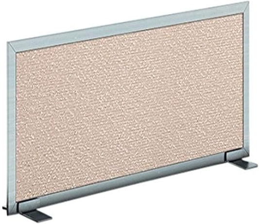 OBEX Acoustical Free Standing Privacy Screen, Cubicle Accessories Desk Privacy Panel, Desk Dividers for Office, Office Furniture Partitions Portable Sound Proof Dividers, 24" x 60", Overcast