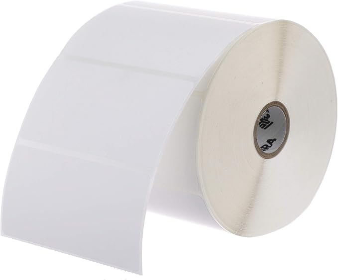 Zebra 4 x 2 in Thermal Transfer Polypropylene Labels PolyPro 3000T Permanent Adhesive Shipping Labels 1 in Core 4 rolls 10031649SP