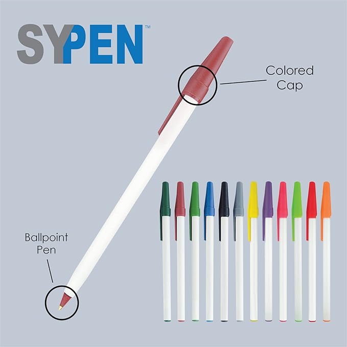 Personalized Stick Pens With your Custom Logo or Text-500 Pack Bulk-for Businesses, Parties, and Events, Custom Printed Slim Ballpoint Pens with Cap, Pink, Black Ink