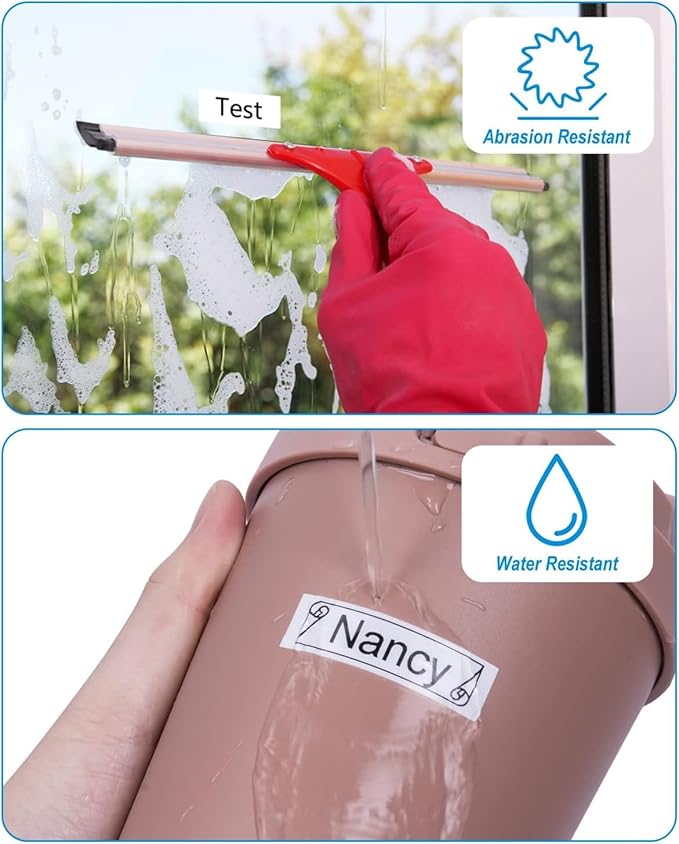 Weemay TZe TZ Tape 3 Pack 12mm Label Tape Compatible for Brother Ptouch Label Tape 12mm 0.47 Laminated White for PTD210 PTD220 PTH110BP PTD410 PTD600 Printer, 0.47" x 26.2'