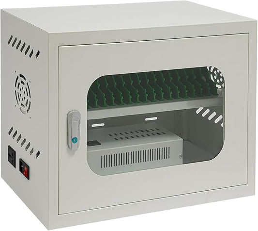 Cell Phone Charging Stations 20 Device, Rechargeable Mobile Phones Charging Cabinet Storage Locker, Secure Phone Cabinet, for Classroom Office
