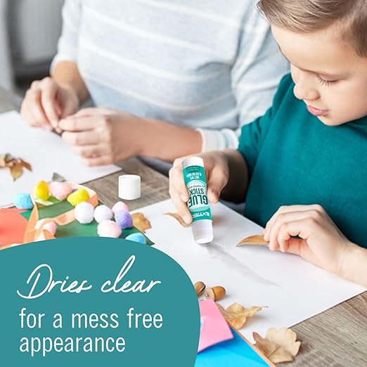 Glue Sticks Bulk Classroom, White Glue Sticks for Kids 24 Count, 0.75 Ounce, Washable All Purpose, for Kids, School and Home